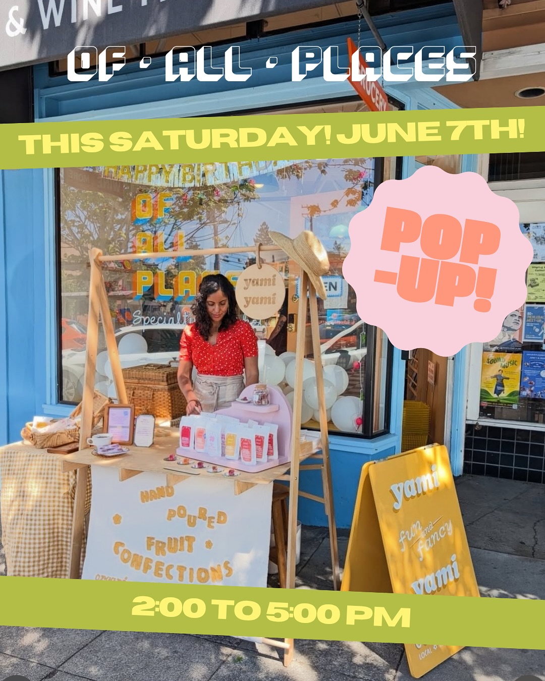 Of All Places popup, Saturday 6/7 2 to 5pm