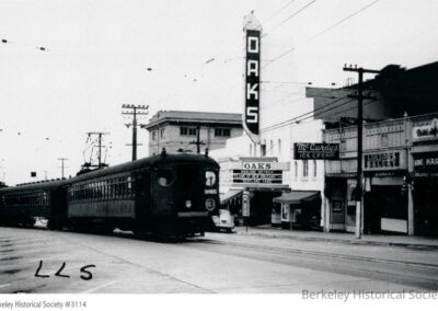 Oaks Theater, Opened in 1925 - Southern Pacific Rail, tracks ran on Solano