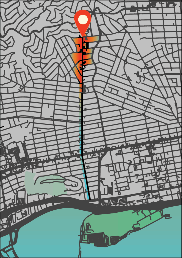 map_BK-opt Map indicating the rough area of the Upper Solano Business District in Berkeley.